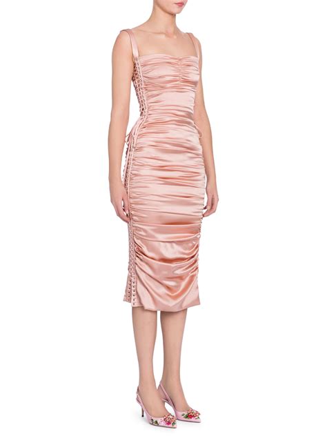 dolce and gabbana ruched dress
